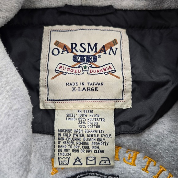 Oarsman US Army Windbreaker Field Jacket Mens XL 1775 Embroidered Eagle Hooded - Picture 11 of 12